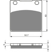 Brzdové obloženie GOLDFREN 016 S33 STREET FRONT