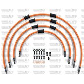 ŠTANDART -predok -sada Venhill POWERHOSEPLUS SUZ-5004FB-OR (4 hadice v sade) oranžové hadice, čierne koncovky