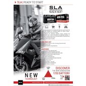 SLA ready to start battery leaflet