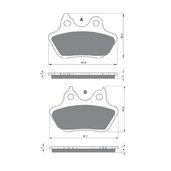 Brzdové obloženie GOLDFREN 244 AD