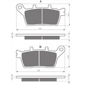 Brzdové obloženie GOLDFREN 424 S33 STREET Zadná