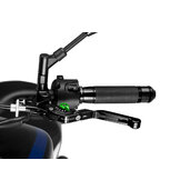 Páčka spojky bez adaptéra PUIG 3.0 24NNV výsuvné skladacie čierna/zelená