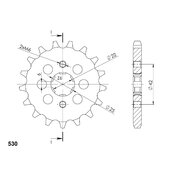 Reťazové koliečko SUPERSPROX CST-278:17 17T, 530
