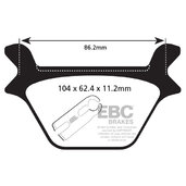 Brzdové obloženie EBC FA200V
