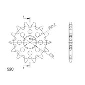 Reťazové koliečko SUPERSPROX CST-565:13 13T, 520