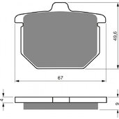 Brzdové obloženie GOLDFREN 078 S3