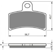 Brzdové obloženie GOLDFREN 143 K5