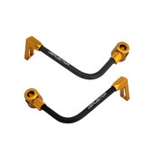 Lever guard ACCOSSATO with black hose and joint right + left , aluminium