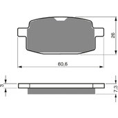Brzdové obloženie GOLDFREN 114 S3