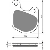 Brzdové obloženie GOLDFREN 059 S3 (1 left + 1 right)