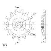 Reťazové koliečko SUPERSPROX CST-514:15 15T, 630