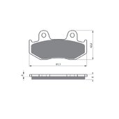 Brzdové obloženie GOLDFREN 102 K5