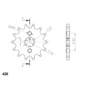 Reťazové koliečko SUPERSPROX CST-249:14 14T, 420