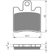 Brzdové obloženie GOLDFREN 147 AD