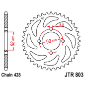 Reťazová rozeta JT JTR 803-45 45T, 428