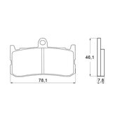 Brzdové obloženie ACCOSSATO AGPA138 EV1