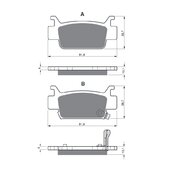 Brzdové obloženie GOLDFREN 240 K5