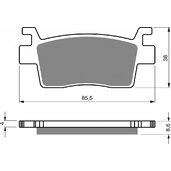 Brzdové obloženie GOLDFREN 411 AD  STREET