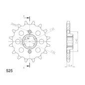 Reťazové koliečko SUPERSPROX CST-291:15 15T, 525