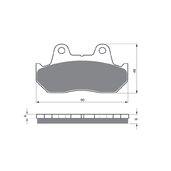 Brzdové obloženie GOLDFREN 049 S3