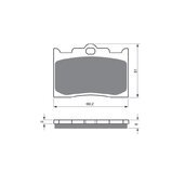 Brzdové obloženie GOLDFREN 132 AD