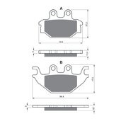 Brzdové obloženie GOLDFREN 230 AD