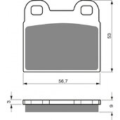 Brzdové obloženie GOLDFREN 166 AD  OFF-ROAD FRONT