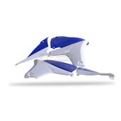 Lopatky chladiča s krytom nádrže POLISPORT (pár) modrá Yam98/biela