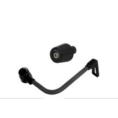 Lever guard ACCOSSATO with black hose and joint right, carbon