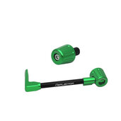 Lever guard ACCOSSATO with black hose and joint left, aluminium