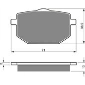 Brzdové obloženie GOLDFREN 029 AD  OFF-ROAD FRONT