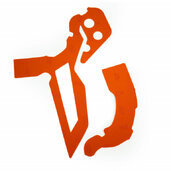 Rubber Frame Pads VIBRAM M7355O Off-Road pomarančová