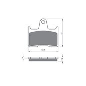 Brzdové obloženie GOLDFREN 148 AD