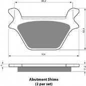 Brzdové obloženie GOLDFREN 056 S33 STREET Zadná
