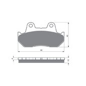 Brzdové obloženie GOLDFREN 050 AD  STREET