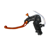Clutch master cylinder ready to brake ACCOSSATO 16x18 with orange folding lever (nut + lever)