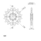 Reťazové koliečko SUPERSPROX CST-823:13 13T, 520