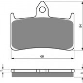 Brzdové obloženie GOLDFREN 069 S33 STREET FRONT