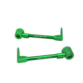 Lever guard ACCOSSATO with green hose and joint right + left , aluminium