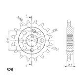 Reťazové koliečko SUPERSPROX CST-296:16 16T, 525
