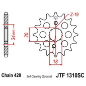 Reťazové koliečko JT JTF 1310-15SC 15T, 420 Samočistiace ľahké