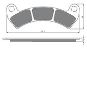 Brzdové obloženie GOLDFREN 391 K5