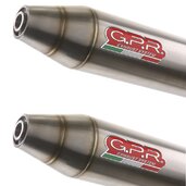 Výfuk kompletný GPR DEEPTONE CO.ATV.32.DEATV Brushed Stainless steel including removable db killer