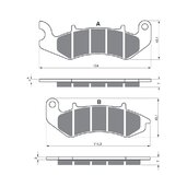Brzdové obloženie GOLDFREN 394 S33 STREET FRONT