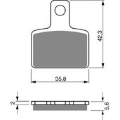 Brzdové obloženie GOLDFREN 282 K5