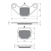 Brzdové obloženie GOLDFREN 047 AD