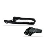 Sada vodítko reťazi/lízatko reťazi POLISPORT čierna