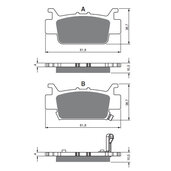 Brzdové obloženie GOLDFREN 382 AD