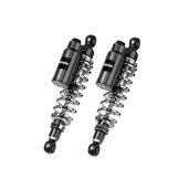 Rear Twinshocks BITUBO Piggyback tank - ADJ:Manual spring preload, rebound, compression Chromed springs