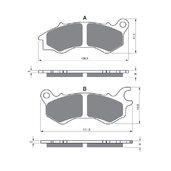 Brzdové obloženie GOLDFREN 392 AD  STREET